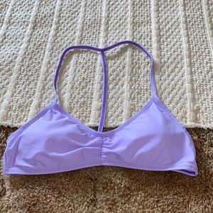 women’s purple swim top